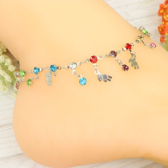 "Handmade Anklet – Elegant & Delicate Jewelry for Women | UNVRC1241 - Picture 2 of 10